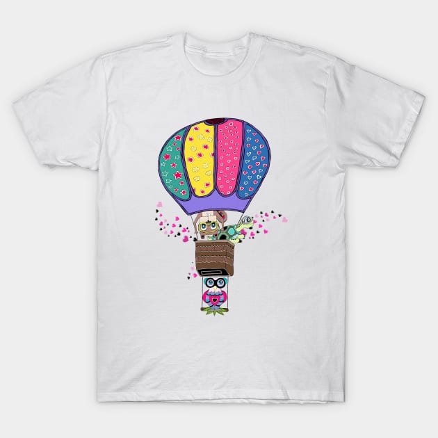 Beavory friends hotballon T-Shirt by beavory